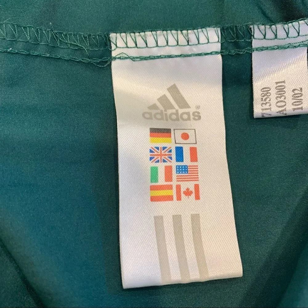 Adidas Pullover Windbreaker Lightweight Jacket Green Size 2XL